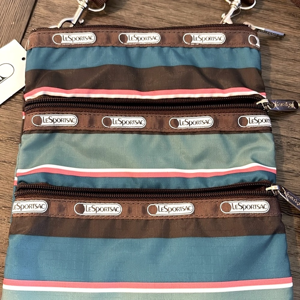 NWT [LeSportsac] Kasey Crossbody Purse Bag w/ 3 Front Pockets & Adjustable Strap - Picture 3 of 11
